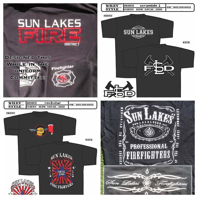 Shirt designs for fire stations